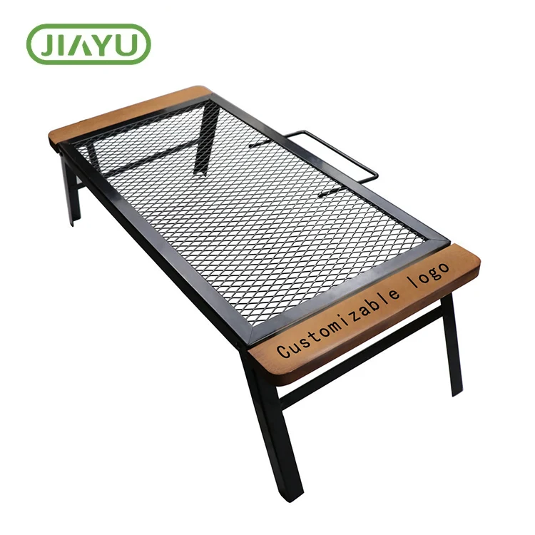 Table de camping extérieur en fer pliable