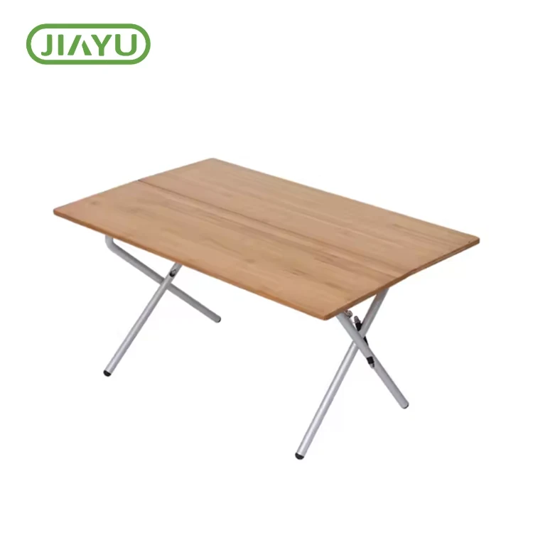 Table de bambou et d'aluminium portable pliable