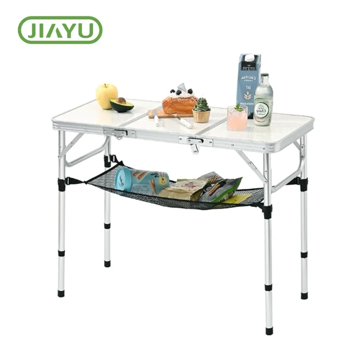 Table de camping en aluminium portable